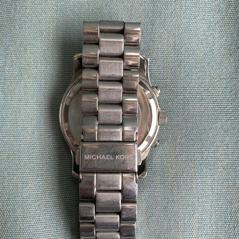 Michael Kors Silver & Opal Face Watch - Picture 4 of 4